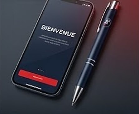 Stylo & badge de bienvenue